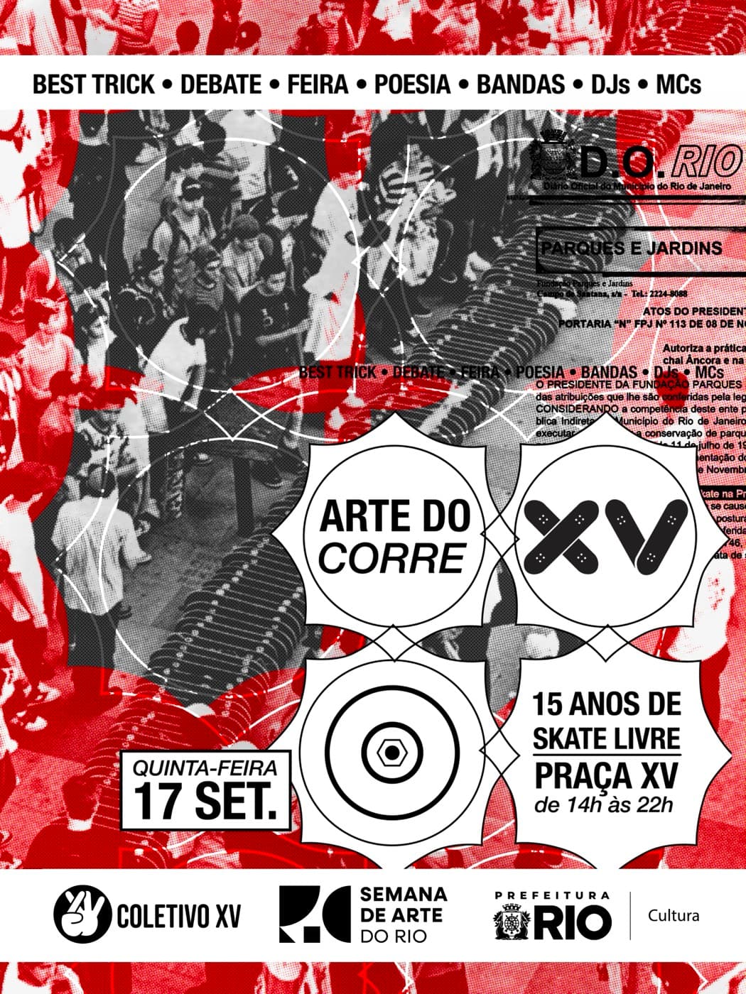 Arte do Corre — 15 anos de skate livre, 17 set. 2026